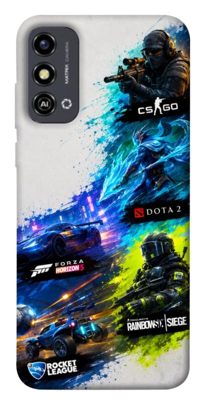 Чехол itsPrint Full Throttle для ZTE Blade A53, игры, купить оптом с доставкой