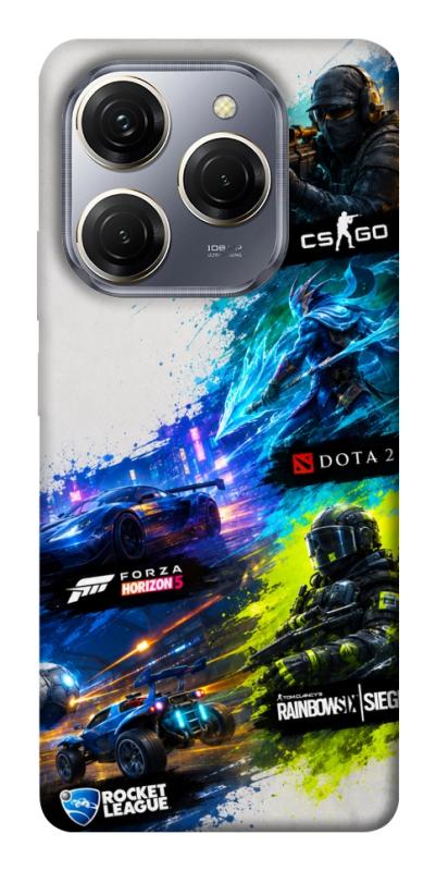 Чехол itsPrint Full Throttle для TECNO Spark 20 Pro, игры, купить оптом с доставкой