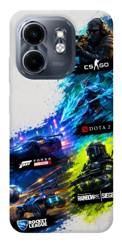 Чехол itsPrint Full Throttle для Infinix Smart 9 4G / Hot 50i, игры, купить оптом с доставкой
