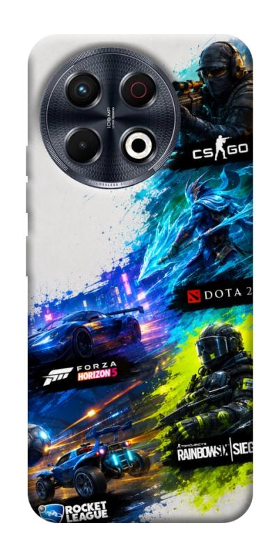 Чехол itsPrint Full Throttle для TECNO Spark 30 Pro (KL7), игры, купить оптом с доставкой