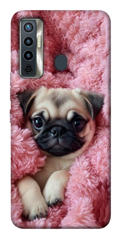 Чохол itsPrint Мопс у ніжностях для TECNO Camon 17 Pro, песики, купити оптом з доставкою