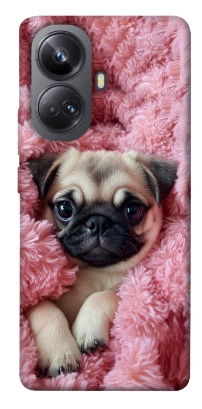 Чохол itsPrint Мопс у ніжностях для Realme 10 Pro+, песики, купити оптом з доставкою