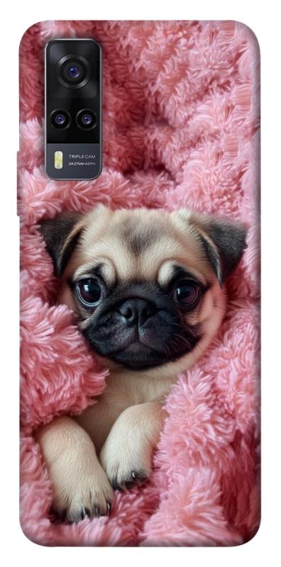Чохол itsPrint Мопс у ніжностях для Vivo Y31, песики, купити оптом з доставкою