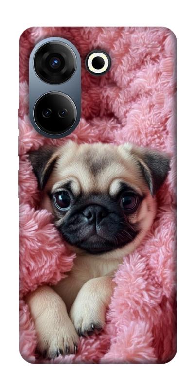Чохол itsPrint Мопс у ніжностях для TECNO Camon 20 Pro (CK7n), песики, купити оптом з доставкою