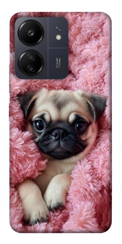 Чохол itsPrint Мопс у ніжностях для Xiaomi Redmi 13C, песики, купити оптом з доставкою