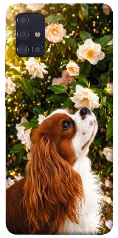 Чехол itsPrint Flower spaniel для Samsung Galaxy A51, песики, купить оптом с доставкой