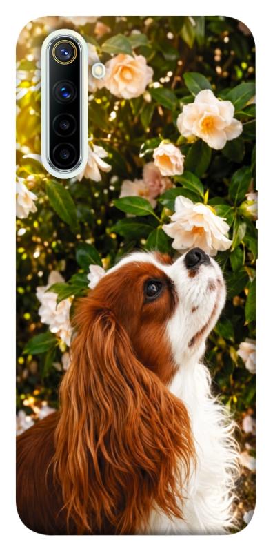 Чехол itsPrint Flower spaniel для Realme 6, песики, купить оптом с доставкой