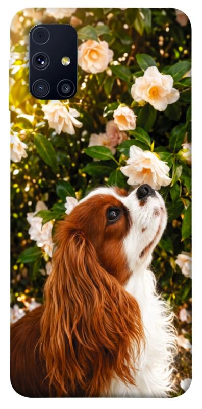 Чохол itsPrint Flower spaniel для Samsung Galaxy M31s, песики, купити оптом з доставкою
