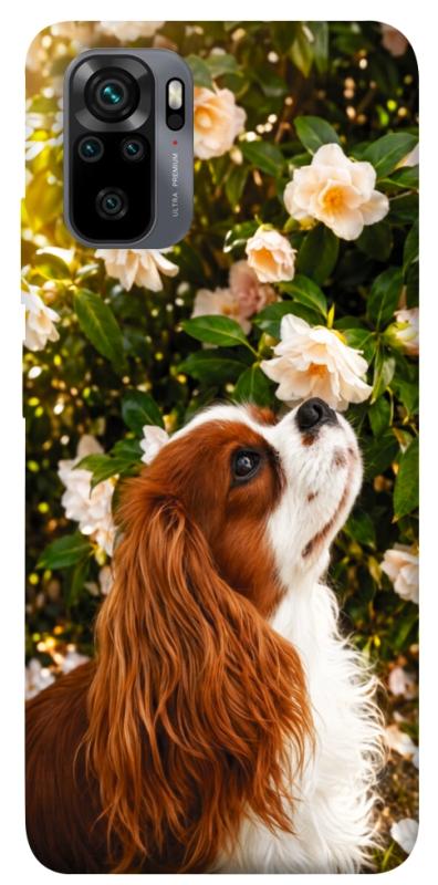 Чохол itsPrint Flower spaniel для Xiaomi Redmi Note 10 / Note 10s, песики, купити оптом з доставкою