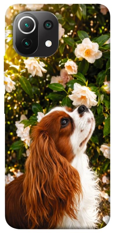 Чохол itsPrint Flower spaniel для Xiaomi Mi 11 Lite, песики, купити оптом з доставкою