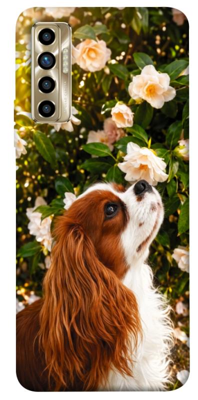 Чохол itsPrint Flower spaniel для TECNO Camon 17P, песики, купити оптом з доставкою