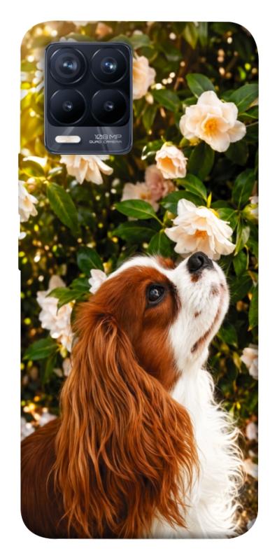 Чохол itsPrint Flower spaniel для Realme 8, песики, купити оптом з доставкою