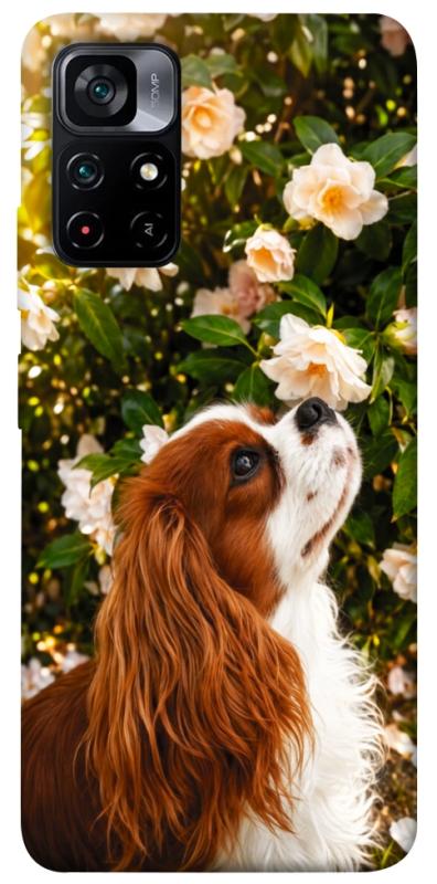 Чохол itsPrint Flower spaniel для Xiaomi Poco M4 Pro 5G, песики, купити оптом з доставкою