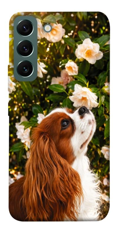Чехол itsPrint Flower spaniel для Samsung Galaxy S22, песики, купить оптом с доставкой