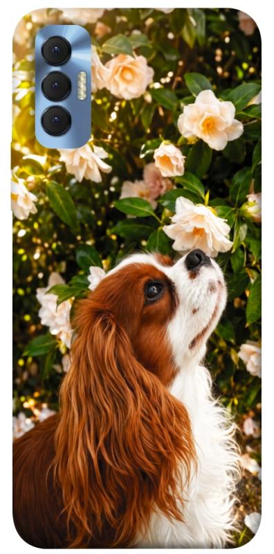 Чохол itsPrint Flower spaniel для TECNO Spark 8P, песики, купити оптом з доставкою