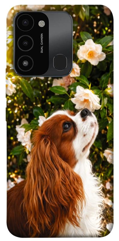 Чохол itsPrint Flower spaniel для TECNO Spark 8C, песики, купити оптом з доставкою