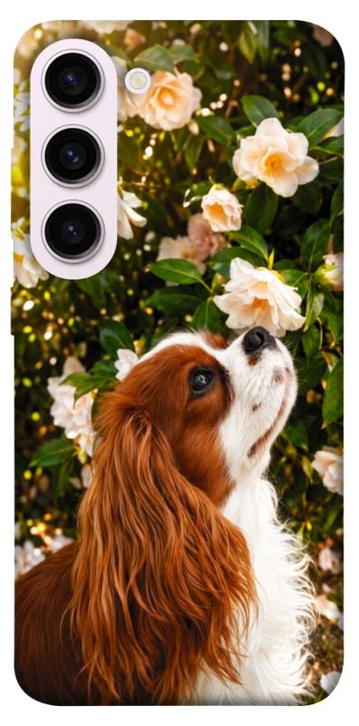 Чохол itsPrint Flower spaniel для Samsung Galaxy S23+, песики, купити оптом з доставкою
