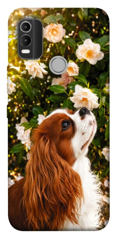 Чохол itsPrint Flower spaniel для Nokia C21 Plus, песики, купити оптом з доставкою