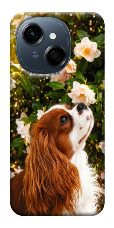 Чохол itsPrint Flower spaniel для TECNO Spark Go 1, песики, купити оптом з доставкою