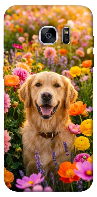 Чохол itsPrint Flowery labrador для Samsung G935F Galaxy S7 Edge, песики, купити оптом з доставкою