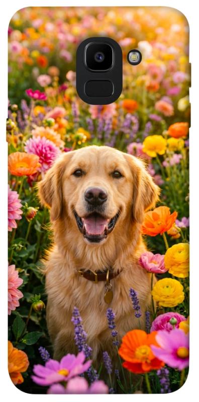Чохол itsPrint Flowery labrador для Samsung J600F Galaxy J6 (2018), песики, купити оптом з доставкою