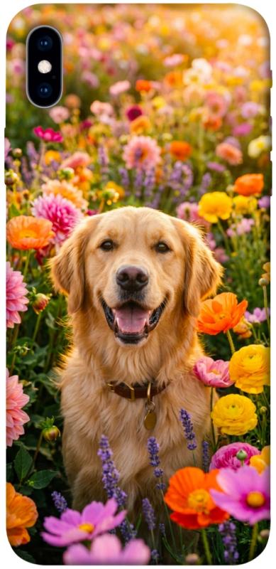 Чехол itsPrint Flowery labrador для Apple iPhone XS Max (6.5"), песики, купить оптом с доставкой