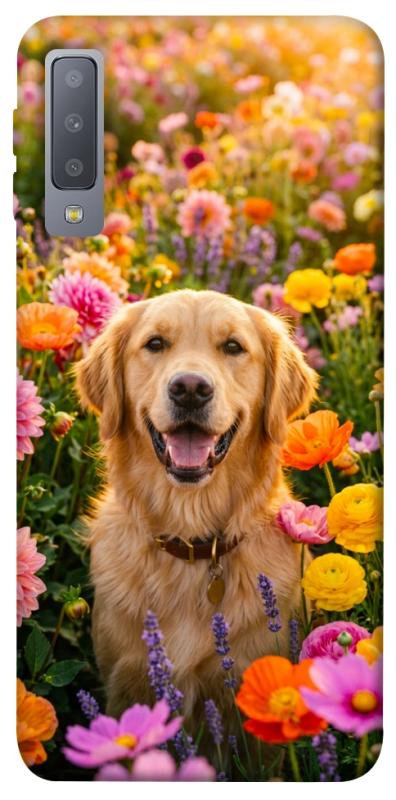 Чохол itsPrint Flowery labrador для Samsung A750 Galaxy A7 (2018), песики, купити оптом з доставкою