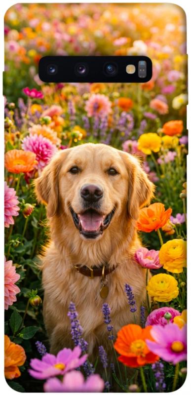 Чехол itsPrint Flowery labrador для Samsung Galaxy S10, песики, купить оптом с доставкой