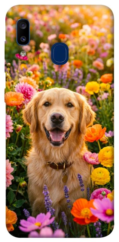 Чохол itsPrint Flowery labrador для Samsung Galaxy A20 / A30, песики, купити оптом з доставкою