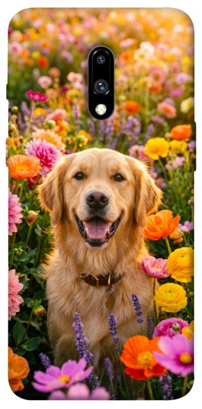 Чохол itsPrint Flowery labrador для OnePlus 7, песики, купити оптом з доставкою
