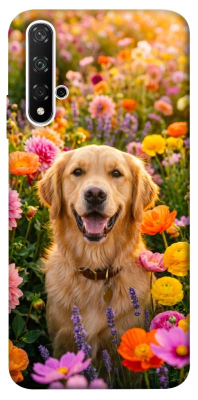 Чохол itsPrint Flowery labrador для Huawei Honor 20 / Nova 5T, песики, купити оптом з доставкою