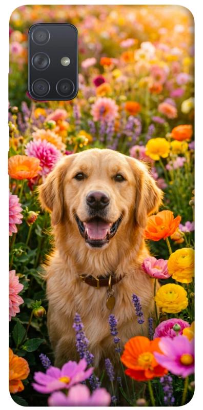 Чохол itsPrint Flowery labrador для Samsung Galaxy A71, песики, купити оптом з доставкою