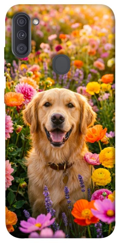 Чохол itsPrint Flowery labrador для Samsung Galaxy A11, песики, купити оптом з доставкою