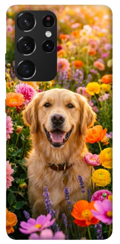 Чехол itsPrint Flowery labrador для Samsung Galaxy S21 Ultra, песики, купить оптом с доставкой