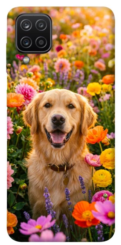 Чохол itsPrint Flowery labrador для Samsung Galaxy A12, песики, купити оптом з доставкою