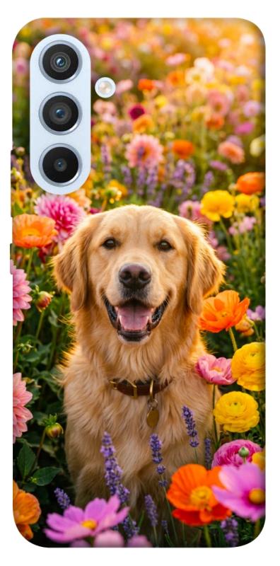 Чохол itsPrint Flowery labrador для Samsung Galaxy A54 5G, песики, купити оптом з доставкою