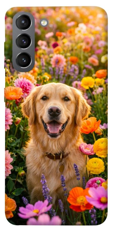 Чохол itsPrint Flowery labrador для Samsung Galaxy S21, песики, купити оптом з доставкою
