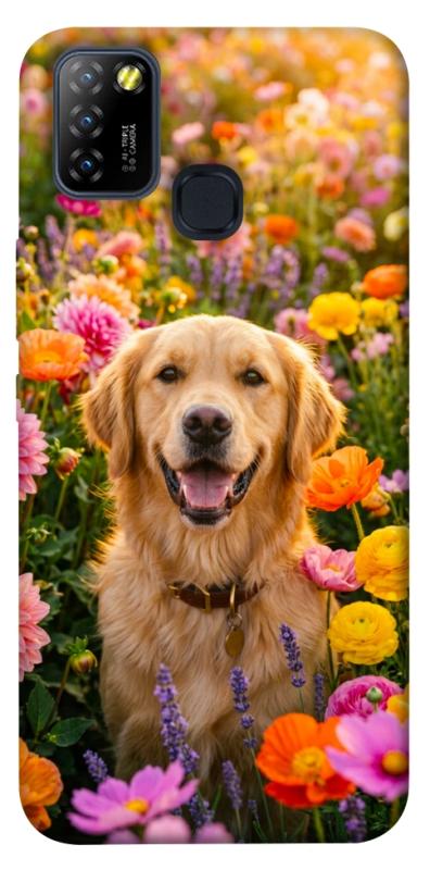 Чохол itsPrint Flowery labrador для Infinix Hot 10 Lite, песики, купити оптом з доставкою