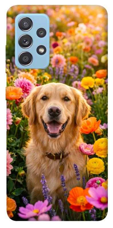 Чохол itsPrint Flowery labrador для Samsung Galaxy A52 4G / A52 5G, песики, купити оптом з доставкою