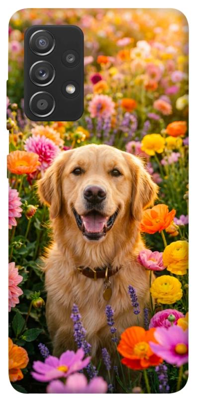 Чохол itsPrint Flowery labrador для Samsung Galaxy A72 4G / A72 5G, песики, купити оптом з доставкою
