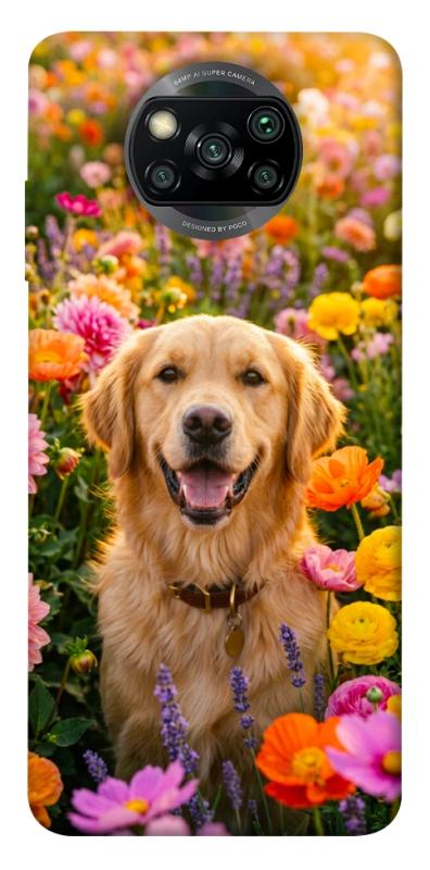 Чохол itsPrint Flowery labrador для Xiaomi Poco X3 NFC / Poco X3 Pro, песики, купити оптом з доставкою