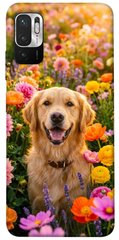 Чохол itsPrint Flowery labrador для Xiaomi Redmi Note 10 5G, песики, купити оптом з доставкою