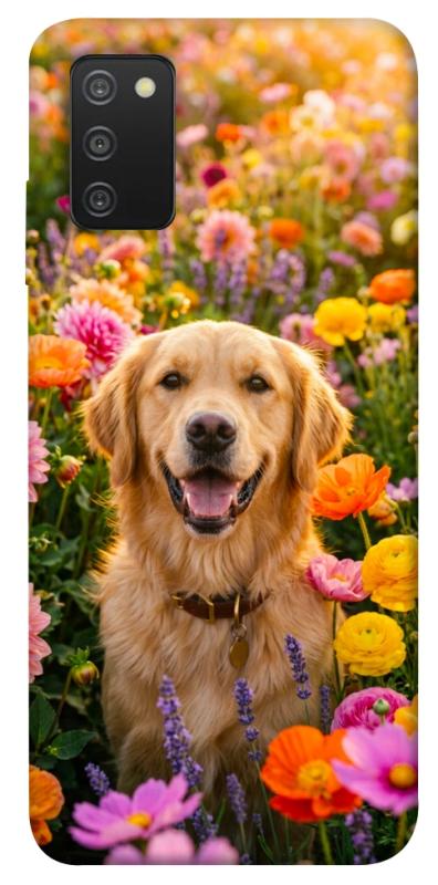 Чохол itsPrint Flowery labrador для Samsung Galaxy A03s, песики, купити оптом з доставкою