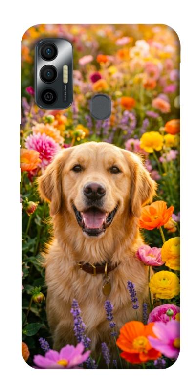 Чехол itsPrint Flowery labrador для TECNO Spark 7, песики, купить оптом с доставкой