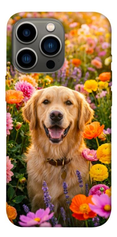 Чехол itsPrint Flowery labrador для Apple iPhone 13 Pro (6.1"), песики, купить оптом с доставкой