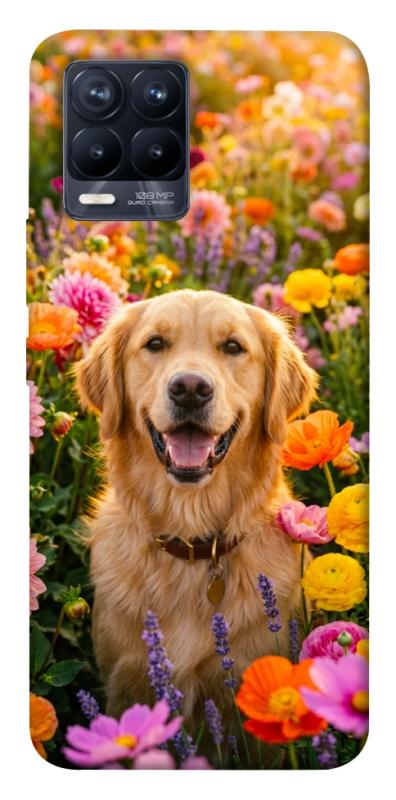 Чохол itsPrint Flowery labrador для Realme 8, песики, купити оптом з доставкою