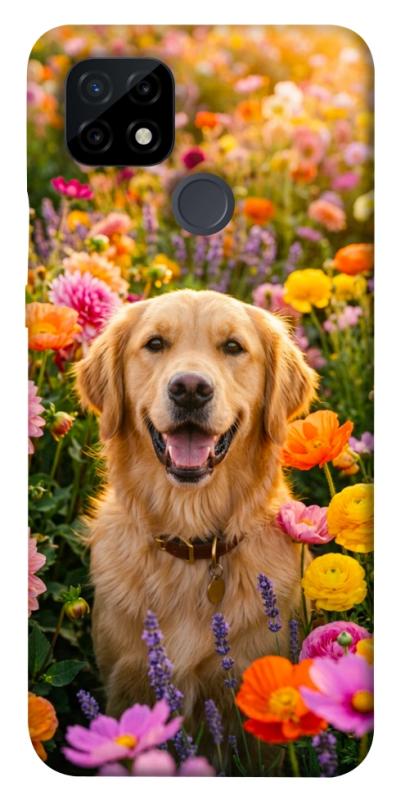 Чехол itsPrint Flowery labrador для Realme C21, песики, купить оптом с доставкой