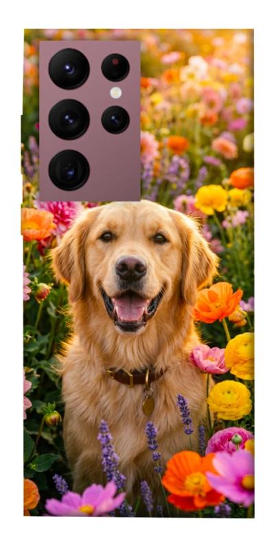 Чохол itsPrint Flowery labrador для Samsung Galaxy S22 Ultra, песики, купити оптом з доставкою
