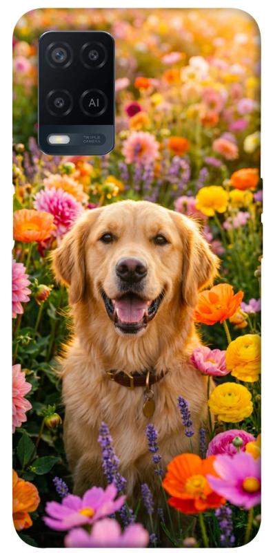 Чохол itsPrint Flowery labrador для Oppo A16s / A16, песики, купити оптом з доставкою