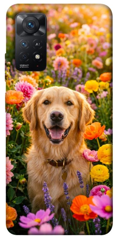 Чохол itsPrint Flowery labrador для Xiaomi Redmi Note 11 Pro 4G/5G, песики, купити оптом з доставкою